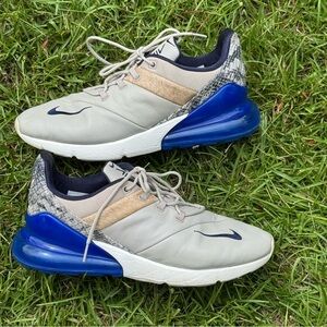 Nike Air Max 270 Obsidian Hyper Royal Blue Sail AT6153-400  Men's Size 9